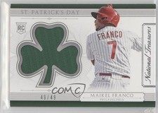 2015 Panini National Treasures St Patrick's Day 49/49 Maikel Franco #18 9u7