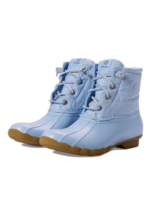 Sperry Women's SeaCycled Saltwater Nylon Rain Duck Boots, Light
