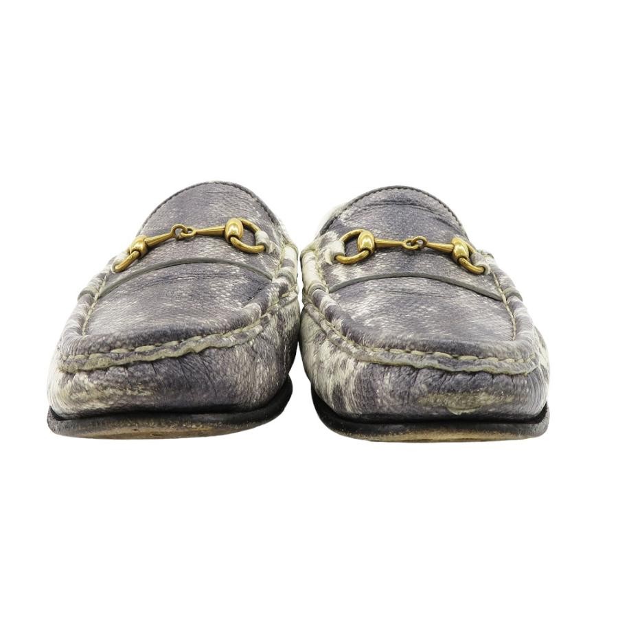 GUCCI Women's Bit Leather Loafers Dress Shoes Size:36.5/JP:23.5 141110K Authen thumbnail 2