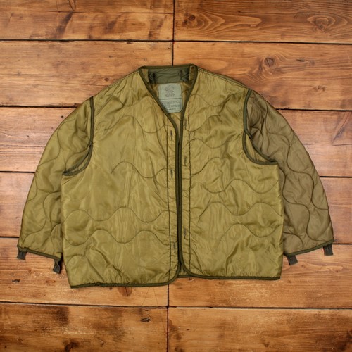 Vintage Military Liner Jacket XL 80s Mens Green Quilted OG Army Surplus