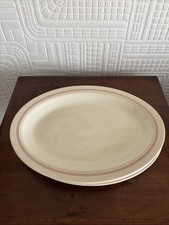 3 Unusual Vintage Hornsea Elite Rose 30.5cm Steak/ Serving Plates