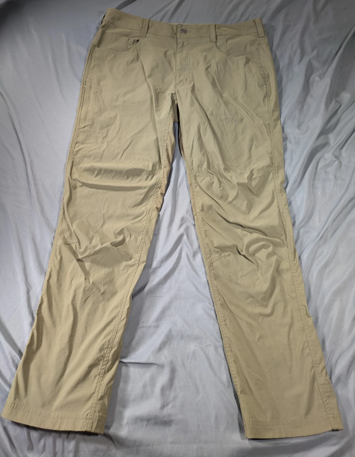 Marmot Pants Men's 36 Brown Straight Leg Vented Trail Hiking Outdoor Stretch