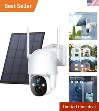 2K FHD Wireless Security Cameras - AI Motion Detection & Solar Power
