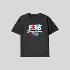 BMW E36 M3 T Shirt Black XL M L Gildan