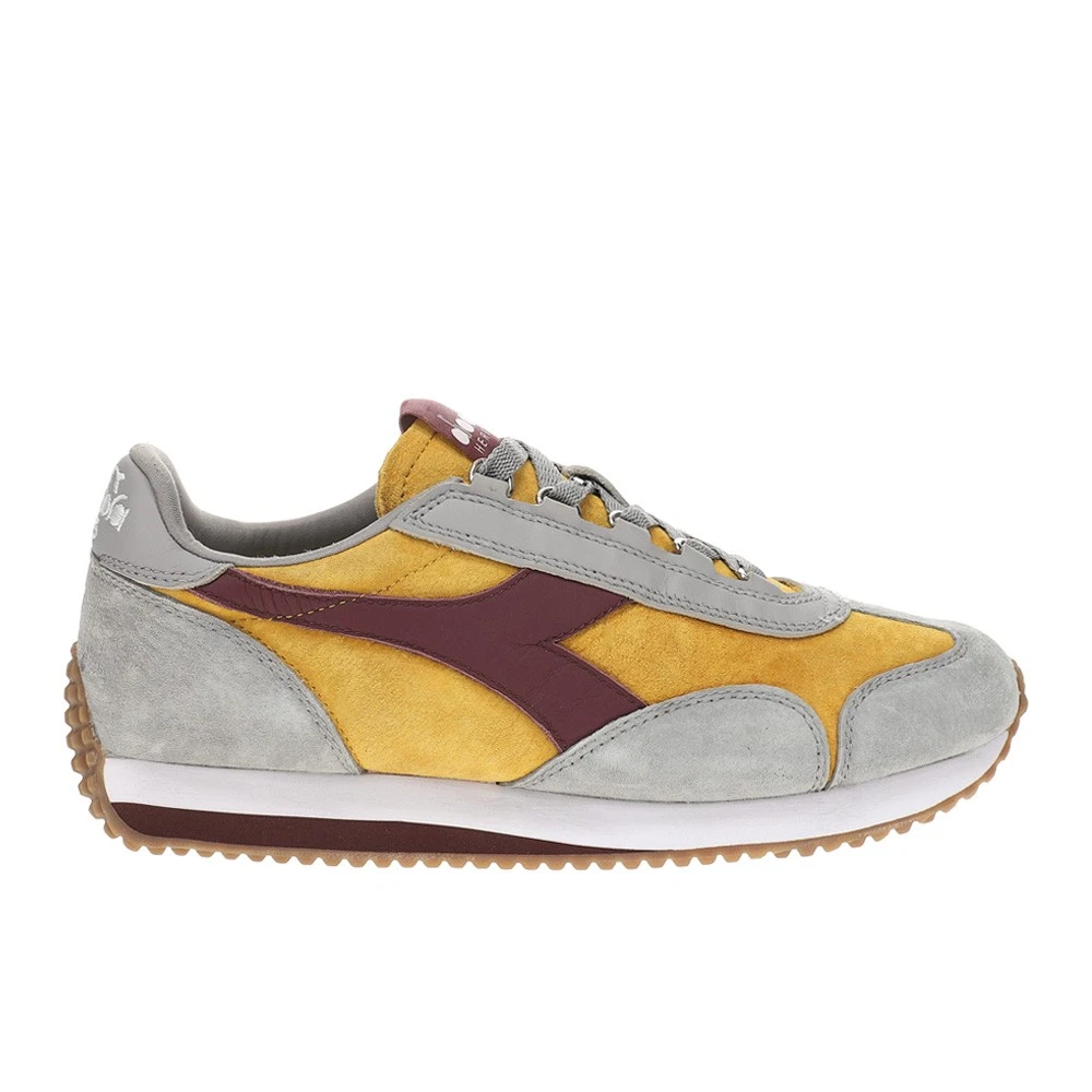 diadora Equipe '75 Sw Lace Up Mens Yellow Sneakers Casual Shoes 181592-35026