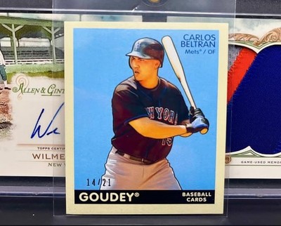 Carlos Beltran 2009 Upper Deck UD Goudey Mini /21