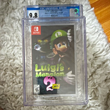 Nintendo Luigi's Mansion 2 HD Nintendo Switch CGC 9.8 A  Graded Sealed 2024