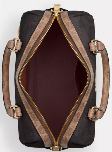 Coach Rowan Satchel/C-Body Bag In Signature Walnut/ Tan;CY679;BNWT:Retail: $398 - Picture 3 of 24