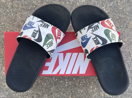 NIKE KAWA SE JDI (GS PS) SLIDES BIANCO NERO taglia 6 anni (CT6619 010)