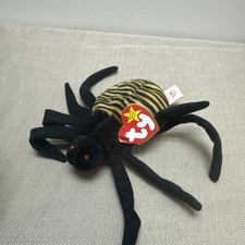 Vintage TY Beanie Baby Spinner 1996 Spider Soft Plush With Tag