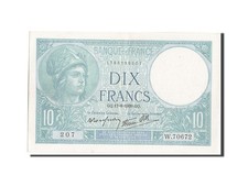 [#204843] Banknote, France, 10 Francs, 10 F 1916-1942   Minerve  , 1939, UNC