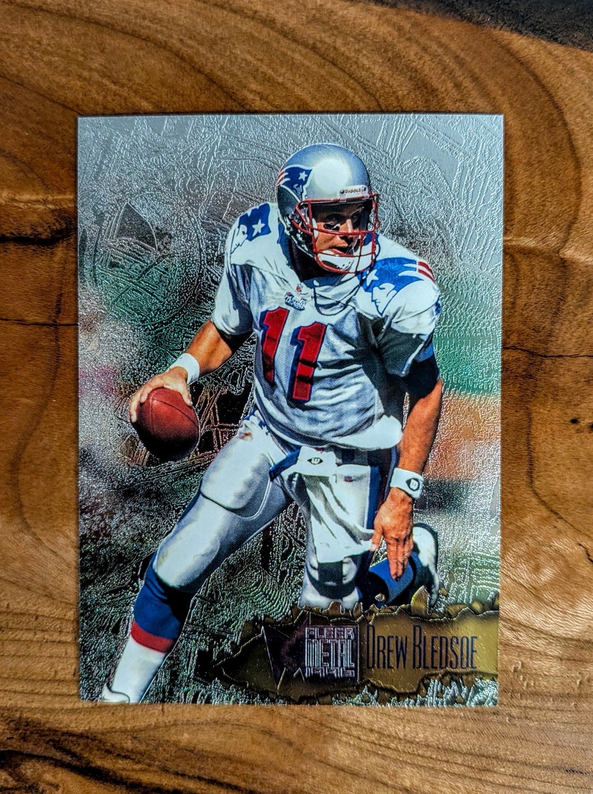1996 Fleer Metal - Drew Bledsoe #72 PM Precious Metal