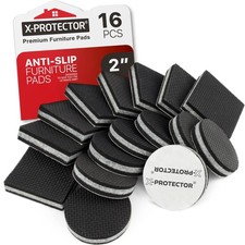 Non Slip Furniture Pads X-PROTECTOR - 16 pcs 2" - Premium Furniture Grippers ...