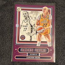 2025 PANINI DONRUSS WNBA FRANCHISE FEATURES 2 CAMERON BRINK PURPLE PRESS PROOF