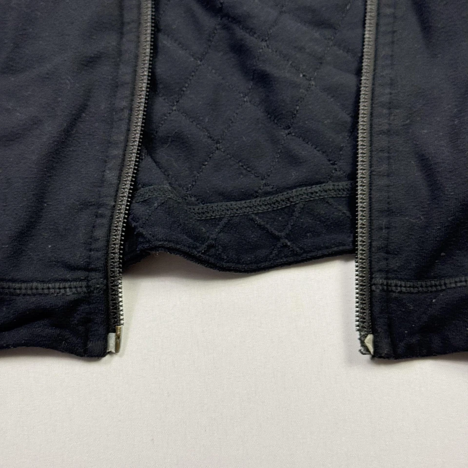 Chaqueta Lululemon Mujer Mediana Negra Acolchada Cremallera Completa Atlética Simulada Bolsillos en el Cuello Foto 4 de 4