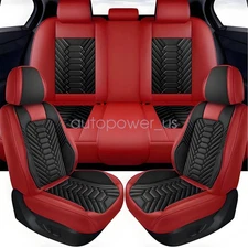 For 2014-2023 Jeep Cherokee Car Seat Cover 5 Seats Full Set Leather Cushion US
