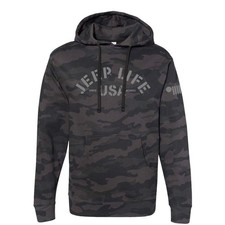 Mensunisex Jeep Life Usa Hoodie - Black Camo- Final Sale Mensunisex Jeep Life Usa Hoodie - Black Camo- Final Sale