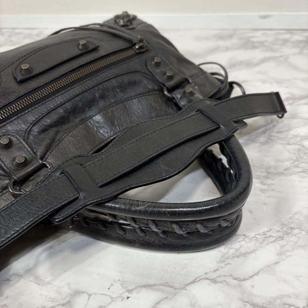 Rare BALENCIAGA The First 2way Handbag Shoulder bag Leather