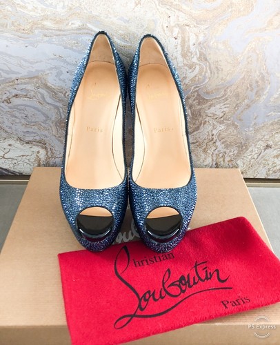 Christian Louboutin Peeptoe-Pump Strass Kristallverzierung - Bild 3 von 11