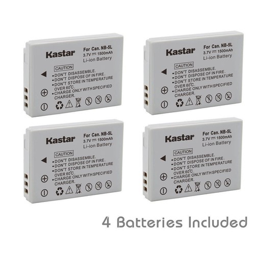 Kastar NB5L Battery for Canon PowerShot SX200 IS, SX210 IS, SX220 IS