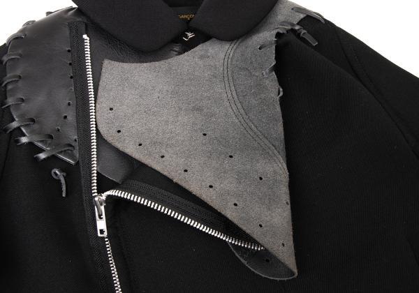 COMME des GARCONS Glove Design Wool Zipper Jacket Size S(K