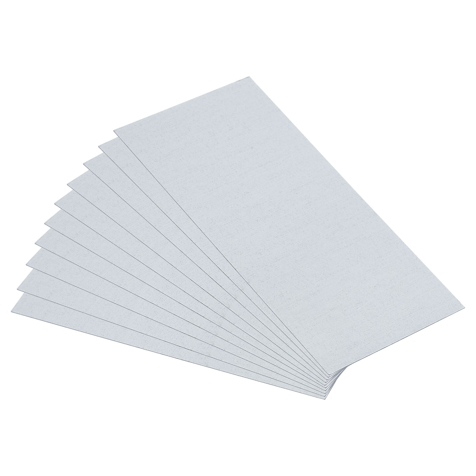 10pcs 10x5cm Galvanized Steel Sheets 0.5mm Thick Metal Panels