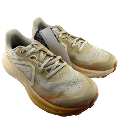 Salomon Glide Max TR Women's Trail Running Lace-Up Bleached Sand/Peach SIZE 7.5
