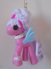 CUSTOM Ornament Made From Lalaloopsy Carousel Ponies 3 Mini NEW Pink White Pony