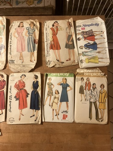 Mixed Lot Of 59 Vintage 1940s 1950s 1960's 1970's 80's Sewing Patterns Unchecked - Picture 5 of 12