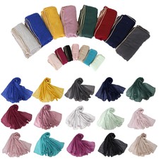 Muslim Women Scarf Hijab Stole Scarves Wrap Shawl Islamic Headscarf 180 90cm