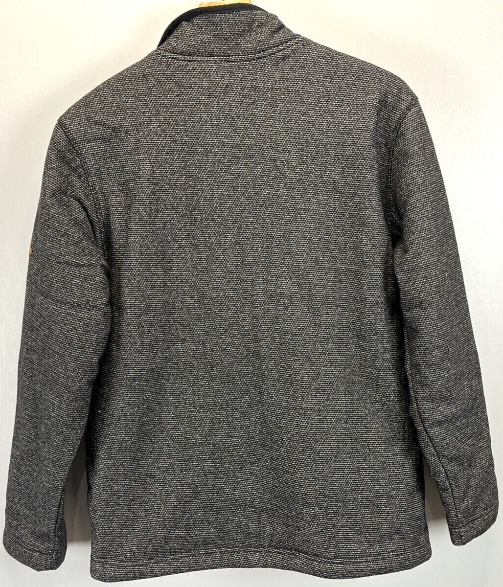 NEW Orvis 1526440 Fleece Lined 1/4 Zip Pockets Gray Pullover