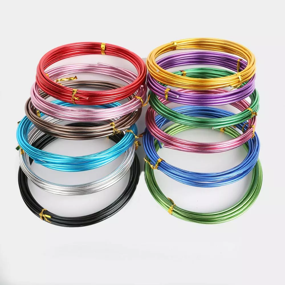 1mm 10m Anodized Aluminum Round Soft Wire Metallic Beading DIY Jewelry Craft NEW