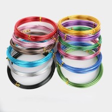 1mm 10m Anodized Aluminum Round Soft Wire Metallic Beading DIY Jewelry Craft NEW