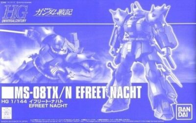 BANDAI HGUC 1/144 MS-08TX-N EFREET NACHT Plastic Model Kit Gundam
