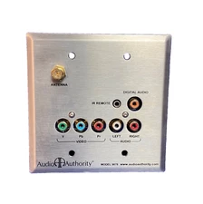 AUDIO AUTHORITY 9878, SS Wallplate Zone Receiver, Great Cond, Pre Owned