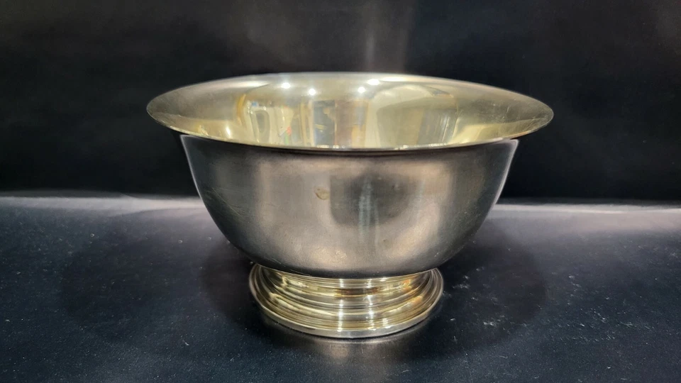 Cuenco de plata de ley Stieff 1961 vintage Foto 3 de 4