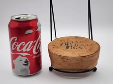 Antique 19th Century Wood Firkin SMALL SMYRNA FIGS BOX General Store Merch RARE