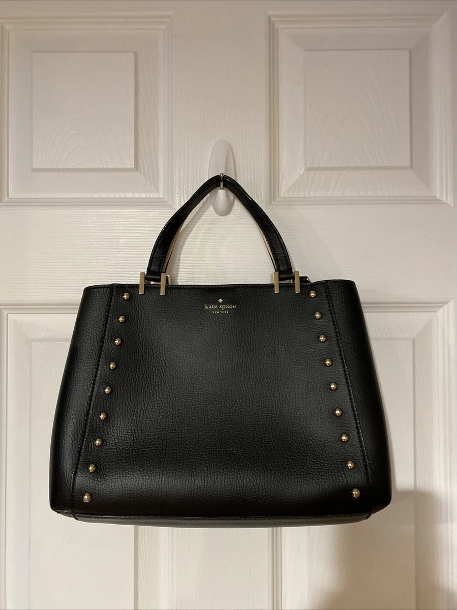 Kate spade black satchel crossbody bag hot sale
