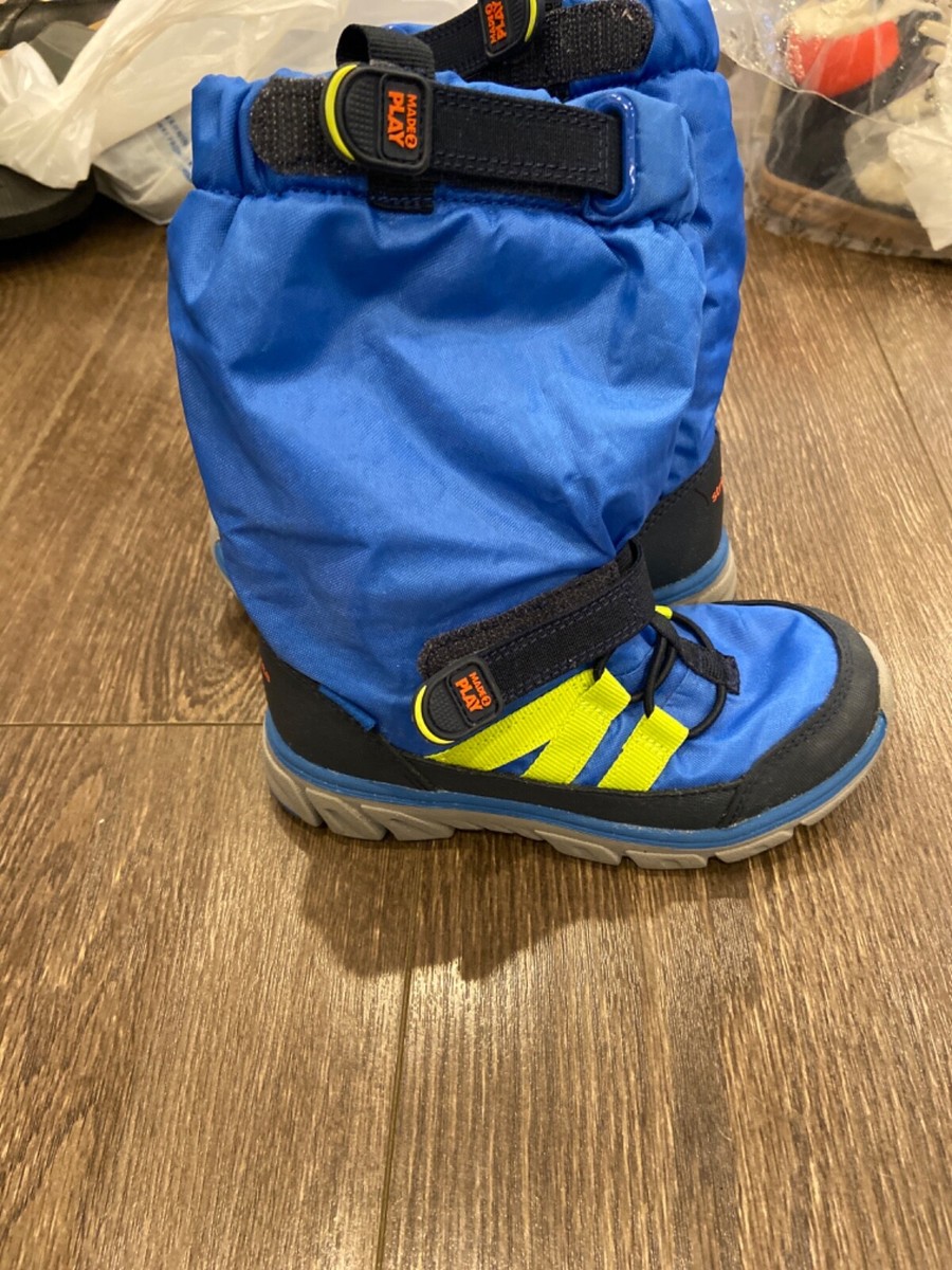 kids stride rite made to play sneaker boots size 10