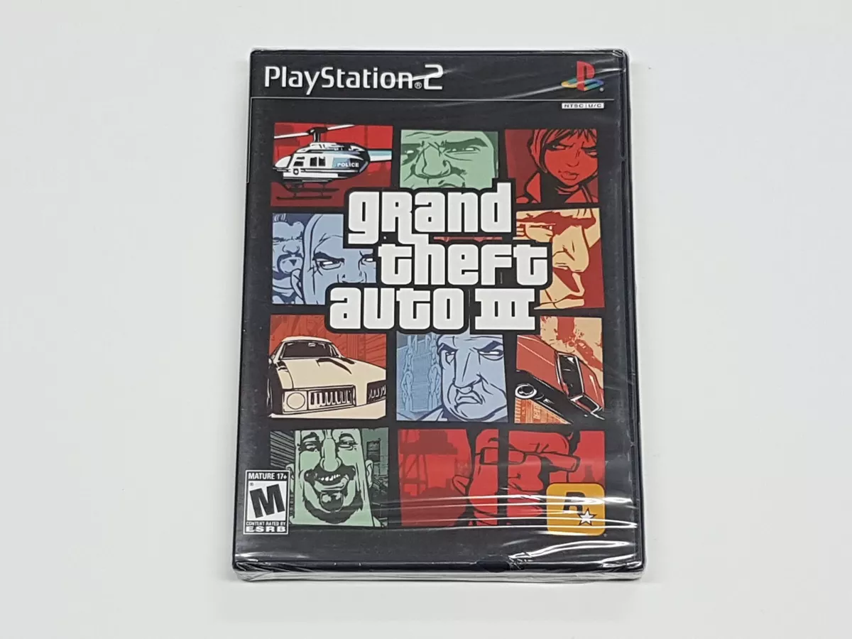 Grand Theft Auto III, Sealed, New PS2 GTA Playstation 2