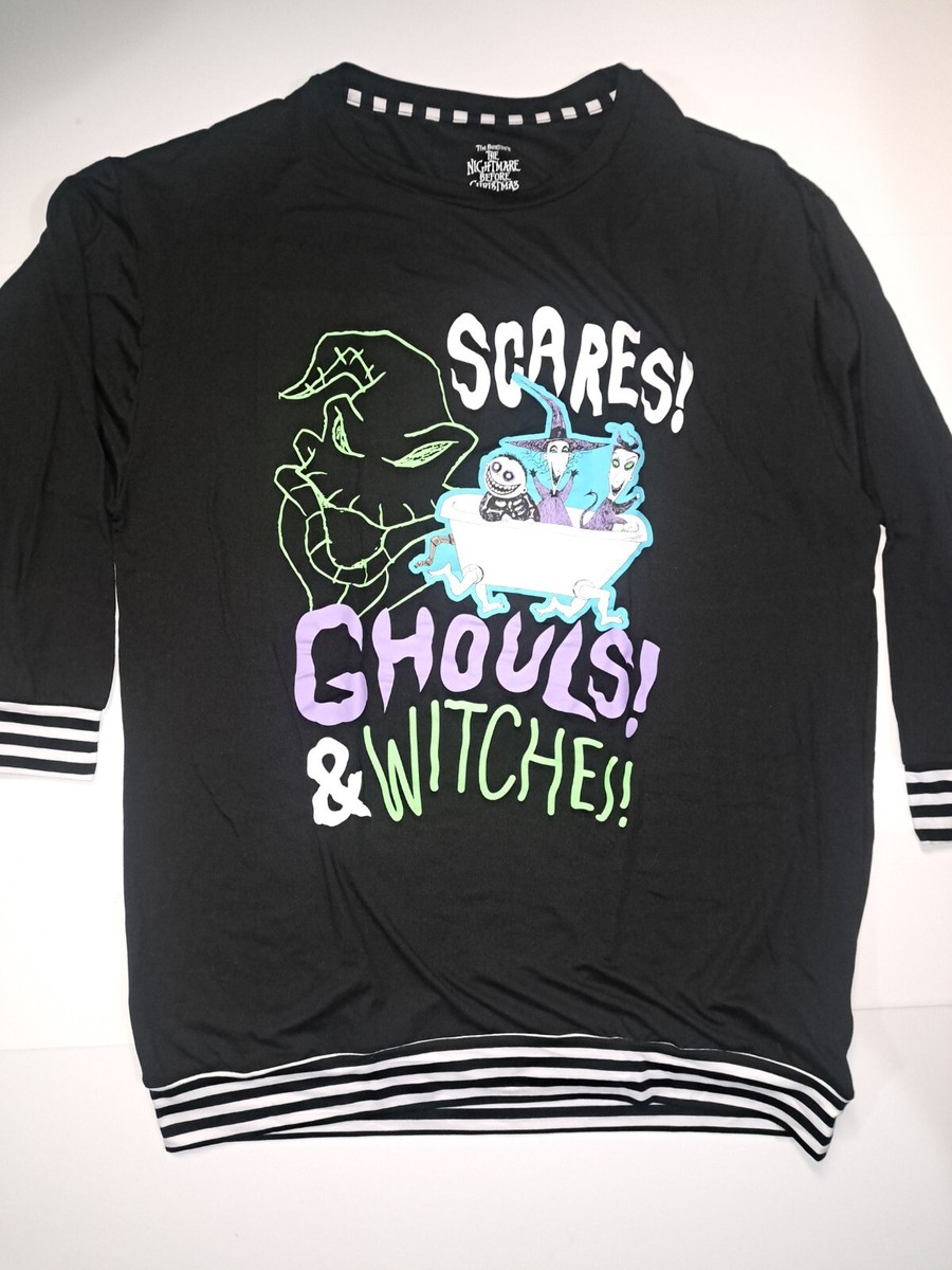Nightmare Before Christmas Women's Sleepshirt Nightgown Oversize