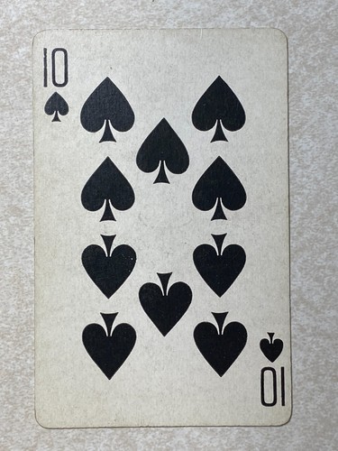Vintage Haloid 10 Spades Single Swap Playing Cards PC555 - Picture 2 of 2