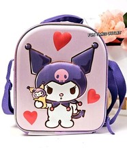 Sanrio Kuromi Lunch Bag Snack Tote Eva Foam 3D Lunchbox Hello Kitty Lunchbag New