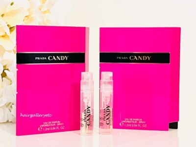 2 Prada Candy EAU De Parfum Perfume Sampler Spray 1.2 ml  Authentic NEW & FRESH