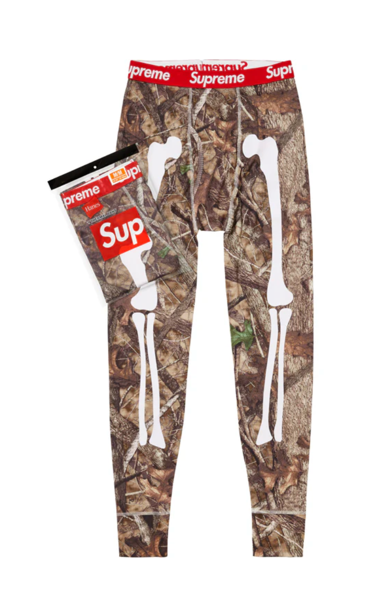 パンツ Supreme Hanes Bones Thermal Pant XL Supreme Hanes Bones Thermal Pant (1 Pack) Black - US