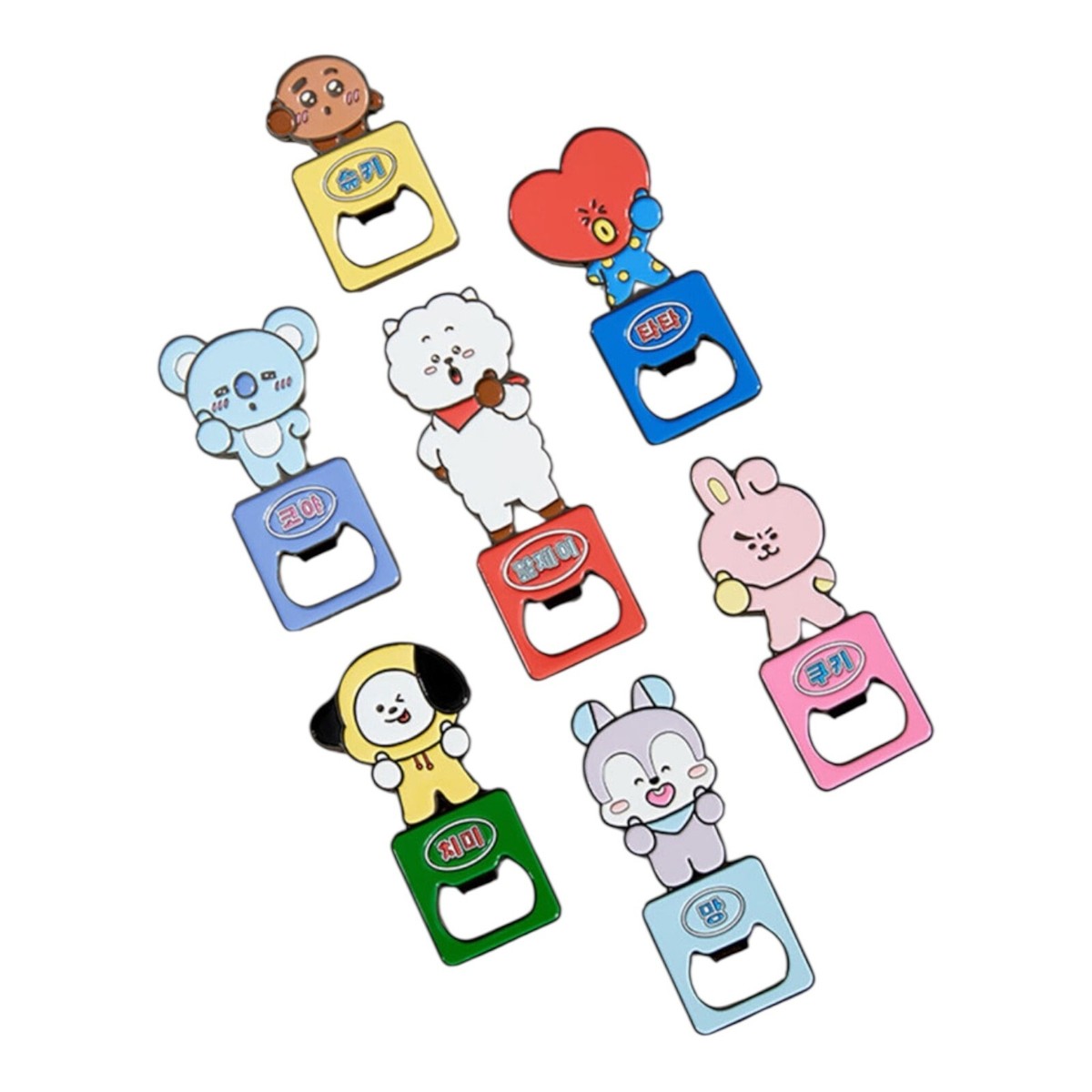 BT21 Bottle Opener Magnet K-Pop Souvenir BTS Character Gift
