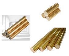 H59 Solid Brass Round Bar Rod 12mm 14mm 15mm 16mm 18mm 20mm 22mm 25mm 28 - 80mm