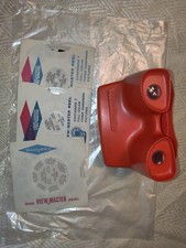 Vtg Gaf View-Master Red Viewer 3 Reels Roy Rogers 948-A-B-C Preowned