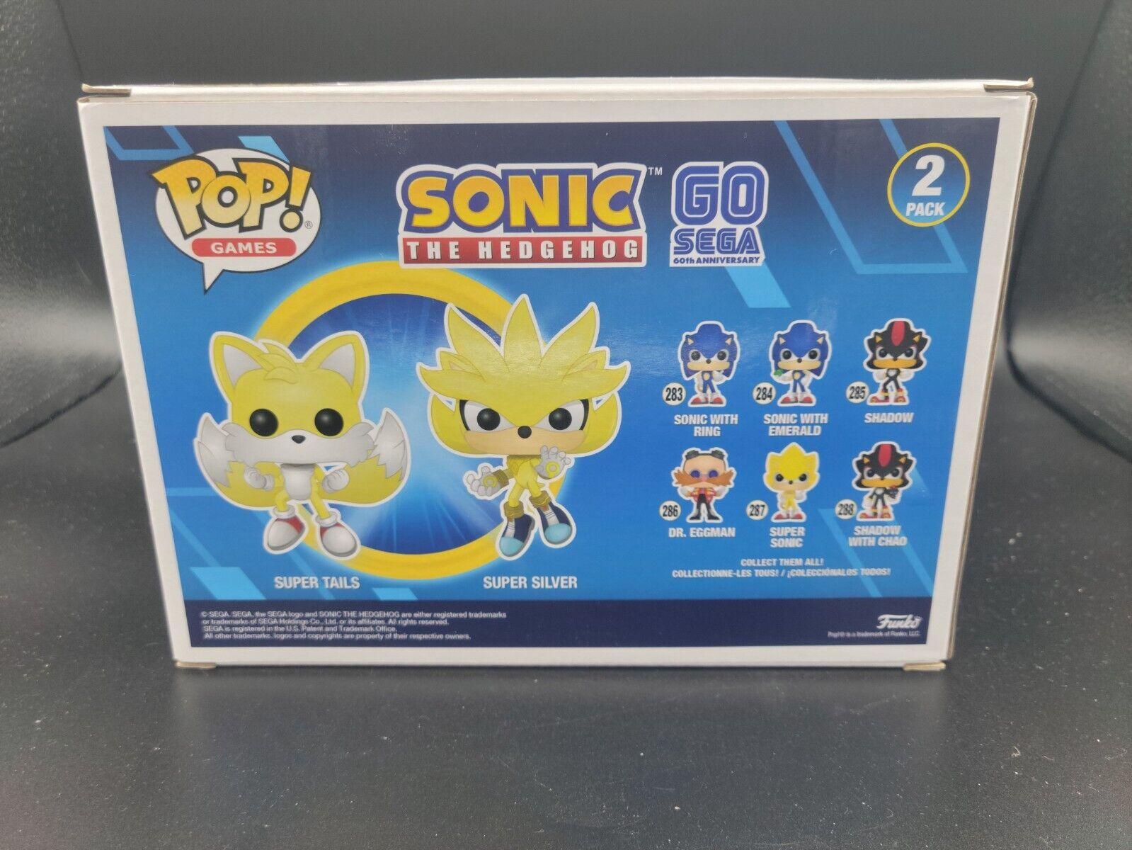 Funko Pop! SONIC THE HEDGEHOG: Super Tails & Super Silver 2-Pack [Spec –  BoomLoot