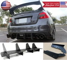 G3 Rear Bumper Diffuser V3 Splitter Aprons Spats Winglet Fit 15-21 WRX STI